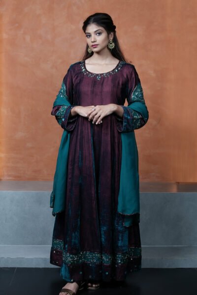Double Weave Velvet Anarkali