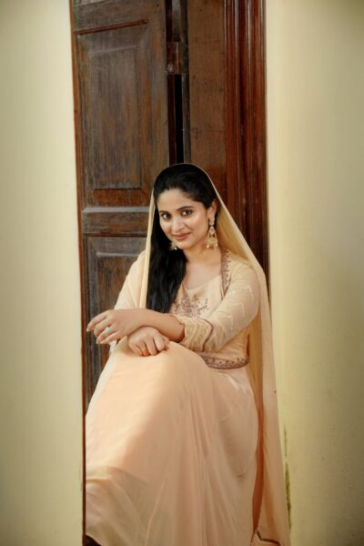 Beige Rajastani Yoke Anarkali