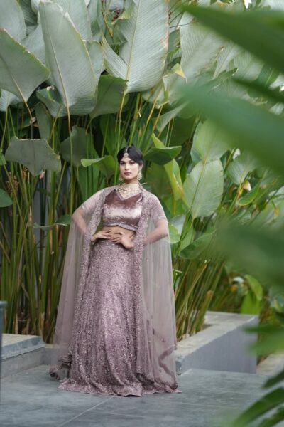Mauv Bridal Lehenga
